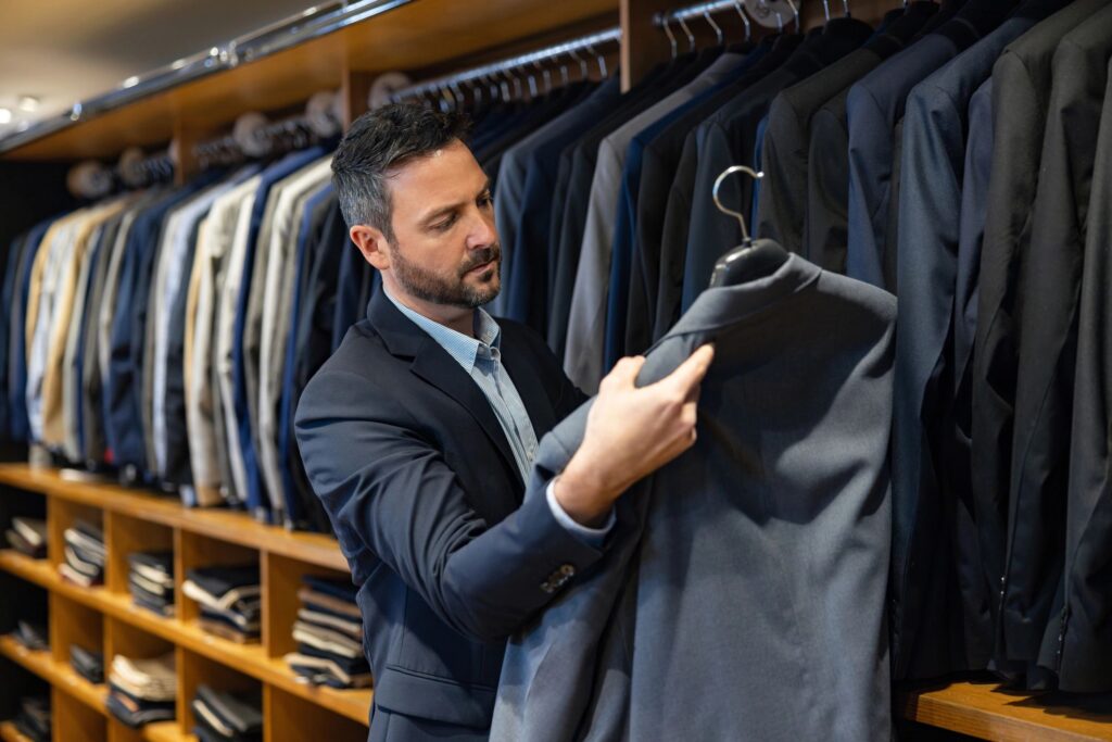 bespoke suits display